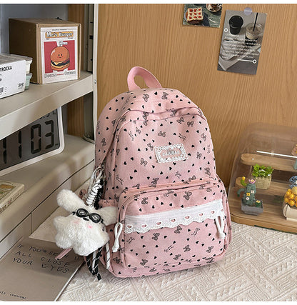Süßer floraler Print Mini-Schulrucksack