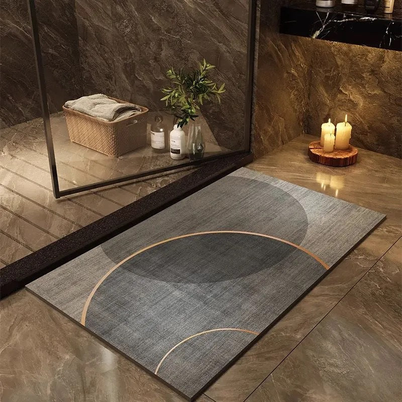 Moderne geometrische Badmatte Brehn