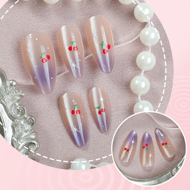 Kirschblüten-Themen Press-On Nagelkunst Brehn