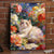 Kat-Themen Blumen Leinwand Kunstdruck Brehn