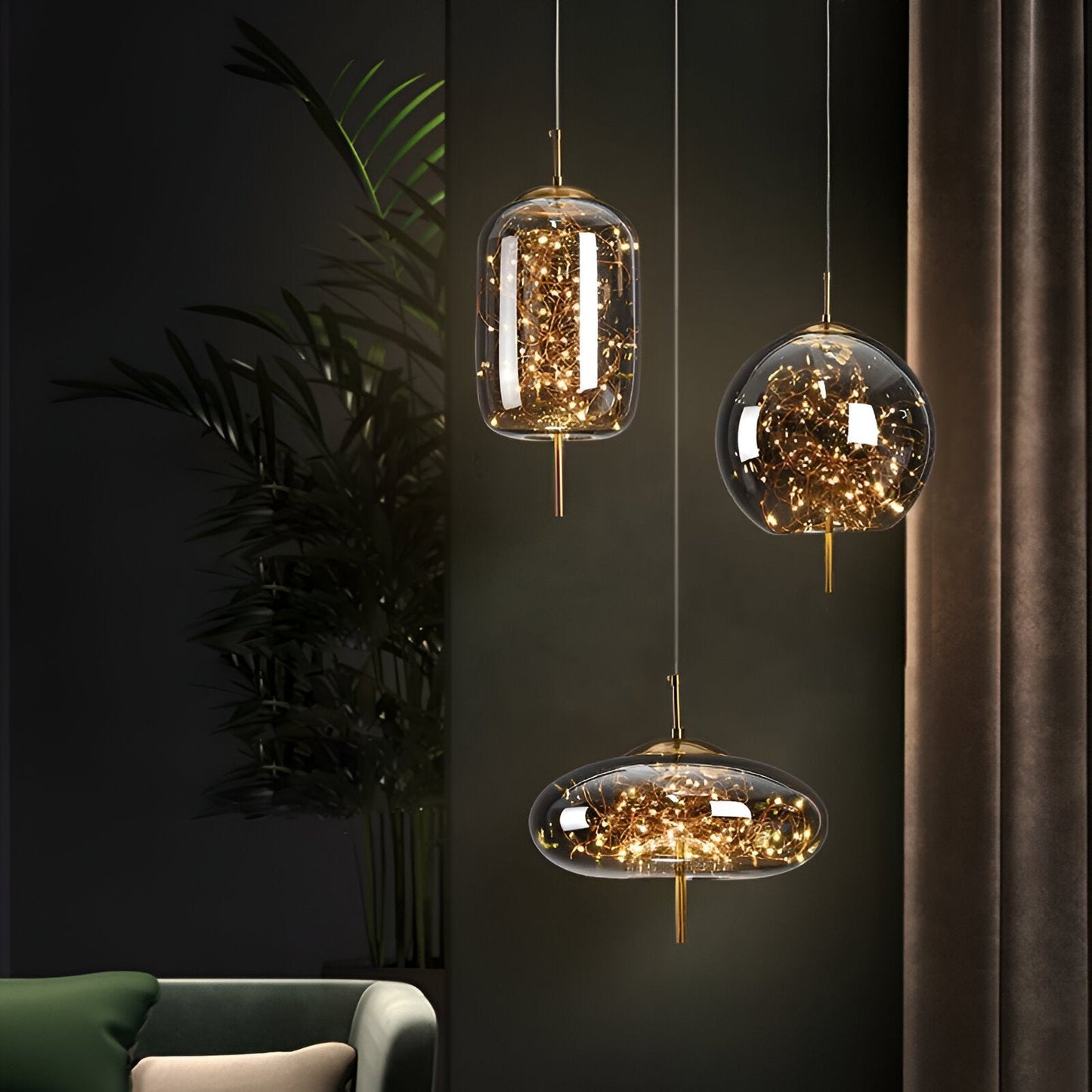 Brehn | Glas Nordisch Luxe Pendelleuchte