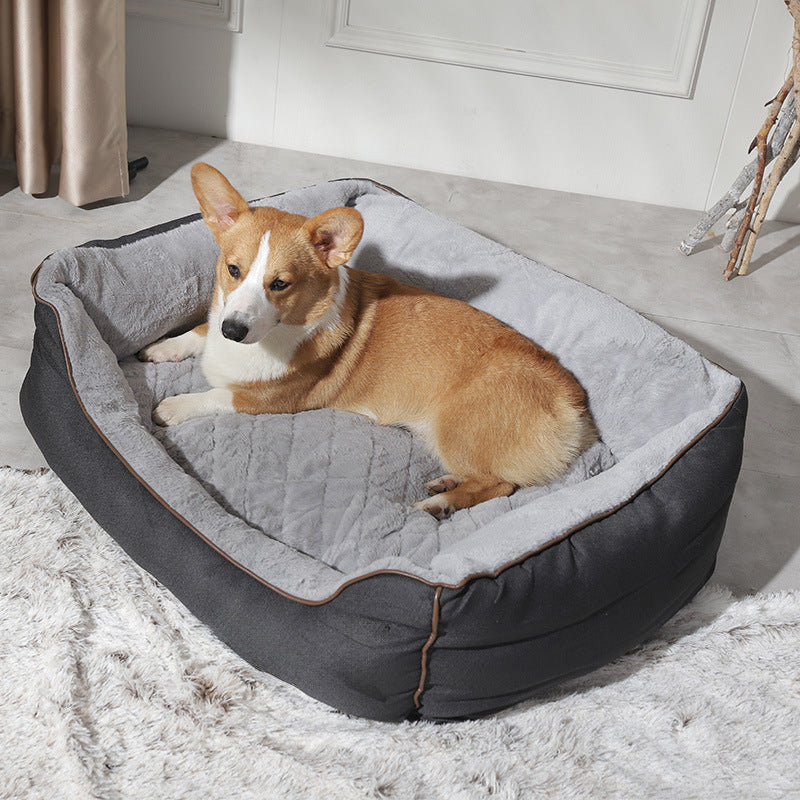 Gemütliches gestepptes Hundebett