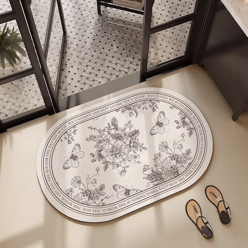 Floral Gestickte Badematte Brehn