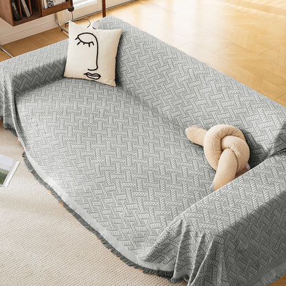 Strukturierte gewebte Sofa-Wurfdecke