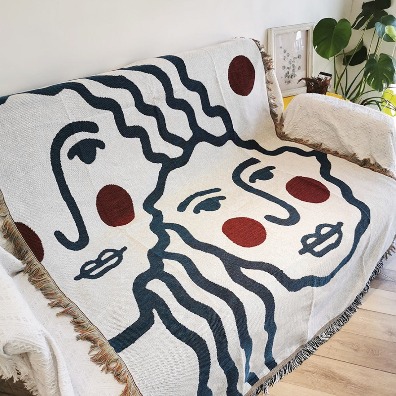 Dekorative Wurfdecke