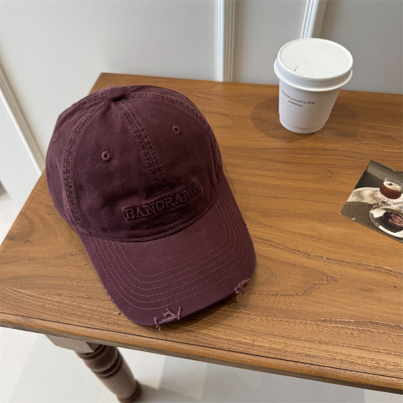 Herren Distressed Fabric Baseball Cap Brehn