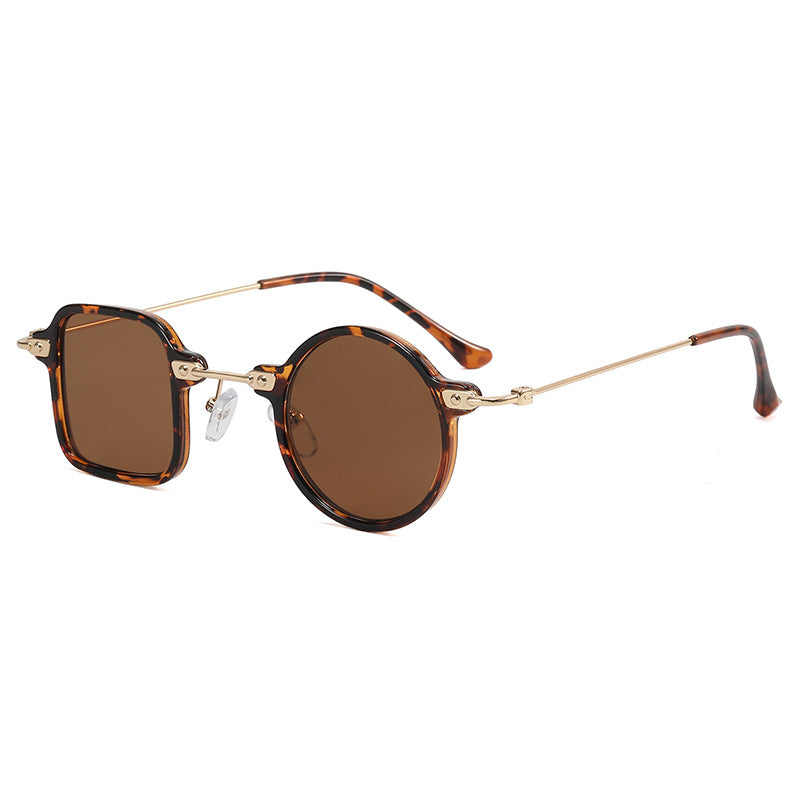 Damen elegante runde Hybridbrille mit quadratischem Design Brehn