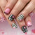 Dekoratives Press-On-Nagelkunst-Set mit Liebe- und Herzmustern Brehn