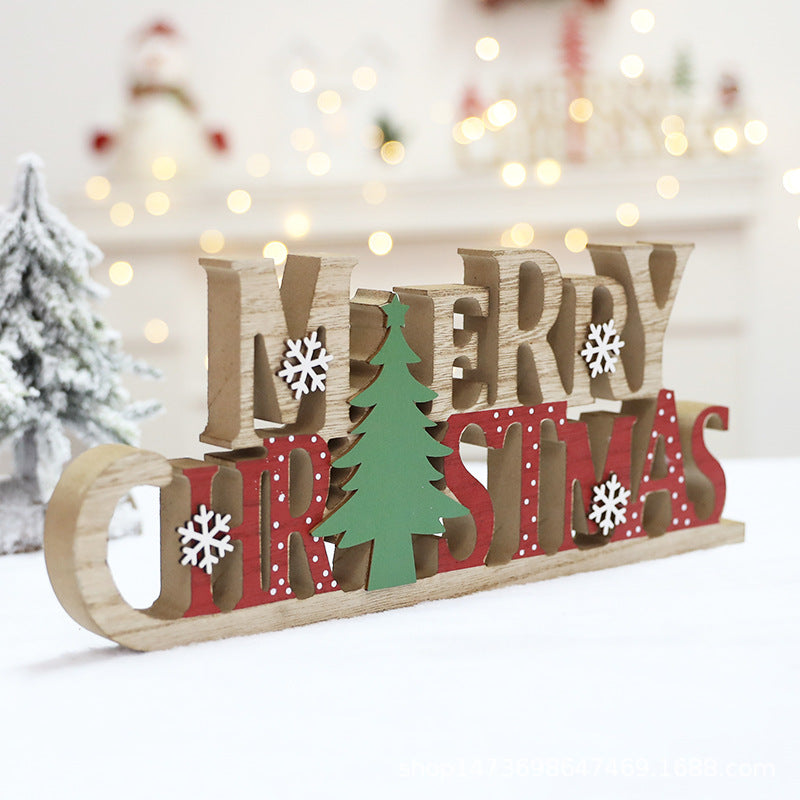 Holz Weihnachtsdekoration Schild