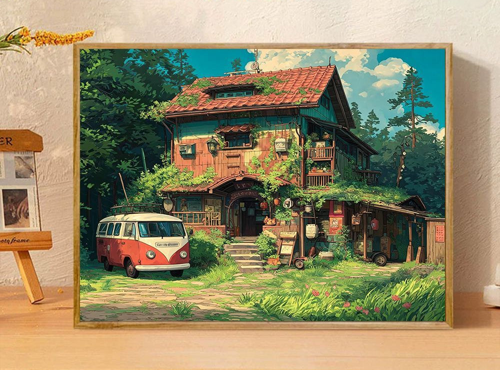 Verspielte Fantasieillustration Leinwandkunst Brehn