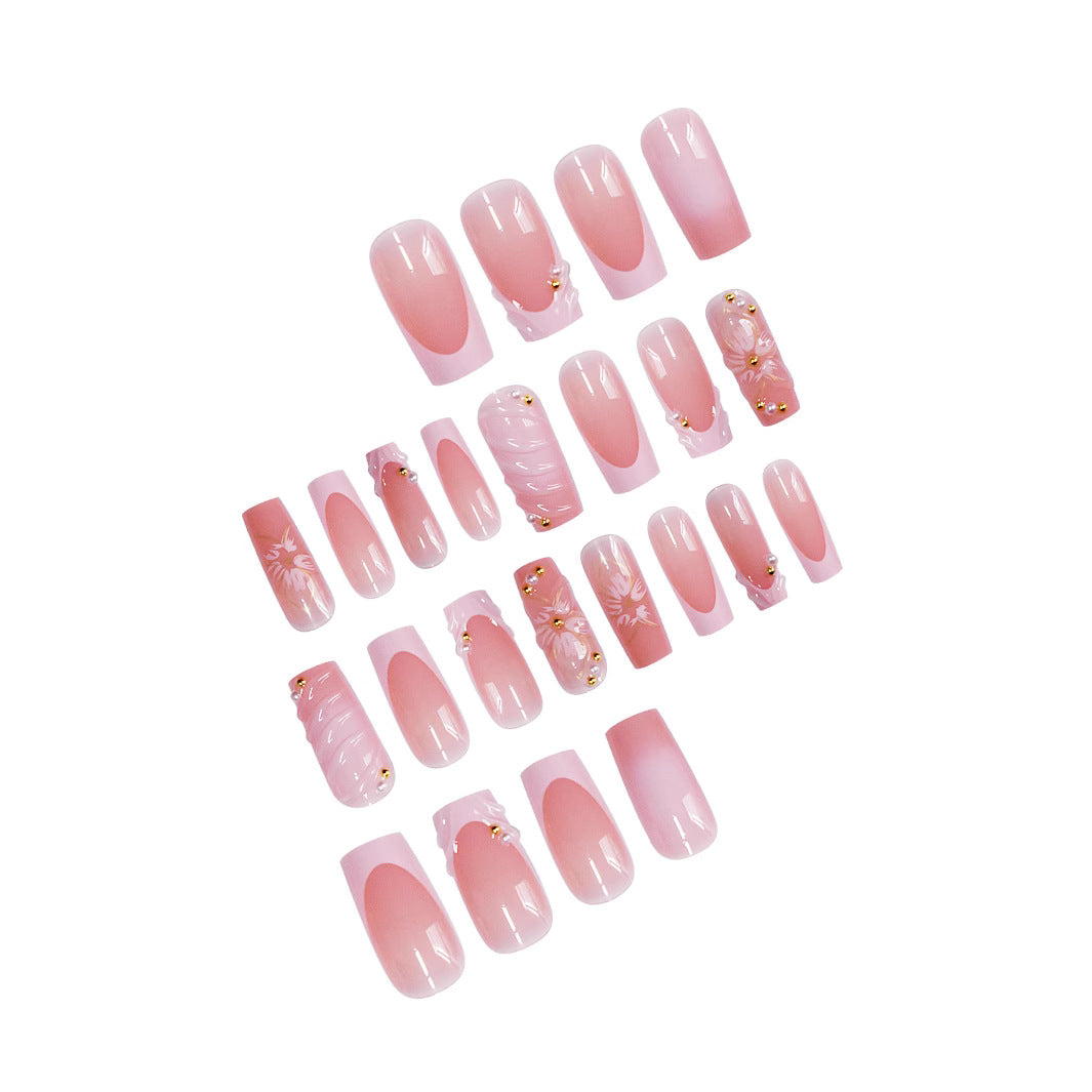 Blumeninspiriertes Premium-Acrylnagel-Enhancements Brehn