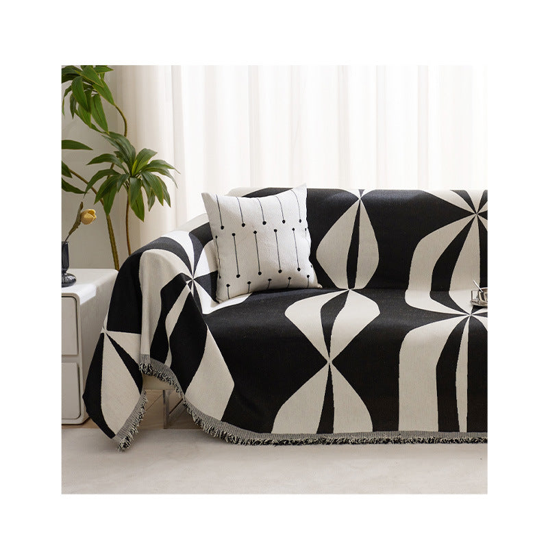 Chic Geometrisches Gemustertes Wurfdeckchen