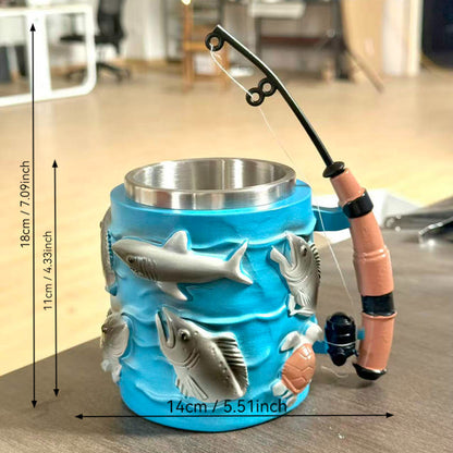Lustige Angel-Kaffeetasse Brehn