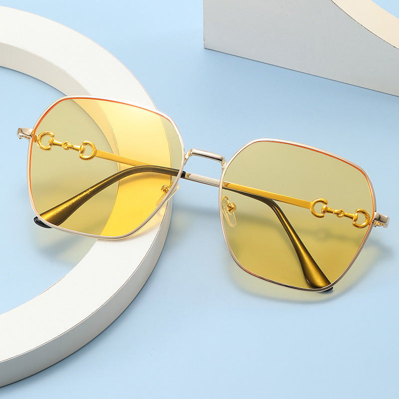 Damen geometrische Oversized Sonnenbrille Brehn