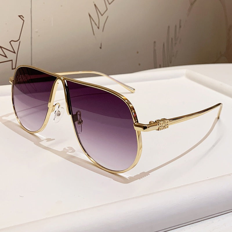 Herren Luxuriöse Übergroße Aviator Sonnenbrille Brehn