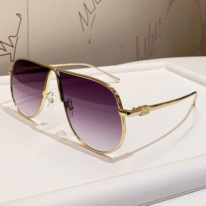 Herren Luxuriöse Übergroße Aviator Sonnenbrille Brehn