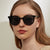 Damen modische Sonnenbrille mit modernem Kunststoffrahmen Brehn