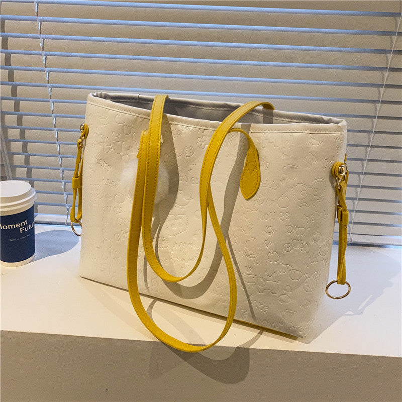 Stylische Präge-Schultertasche