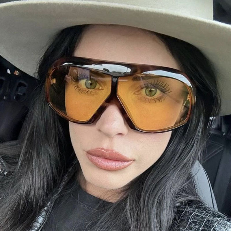 Damen oversized Sonnenbrille im modischen Schildkrötenmuster Brehn