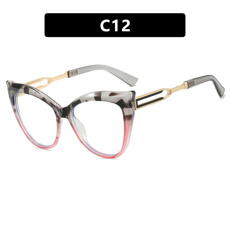 Damen cat-eye Brille mit elegantem Metallrahmen Brehn