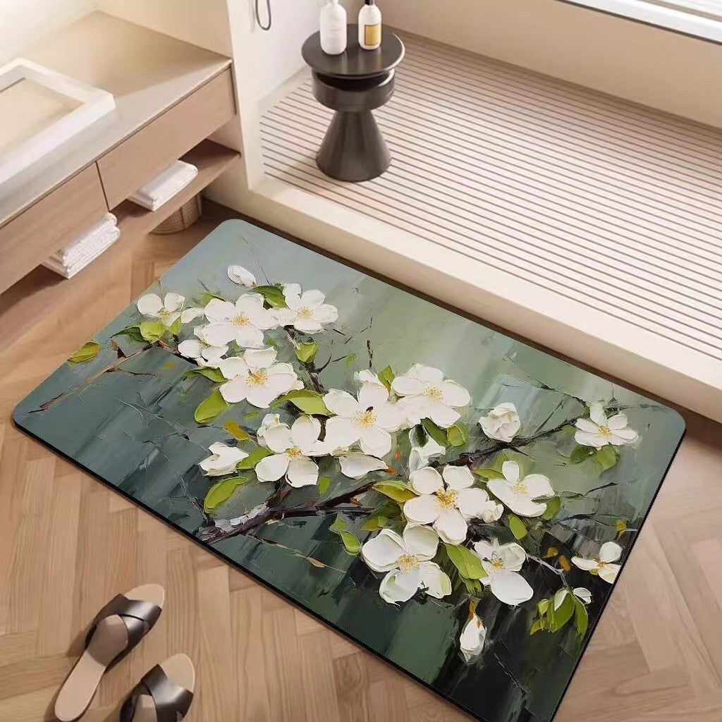 Luxuriöse strukturiertes Blumenteppich Brehn