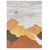 Modern Texturiertes Berglandschaft Leinwand Kunst