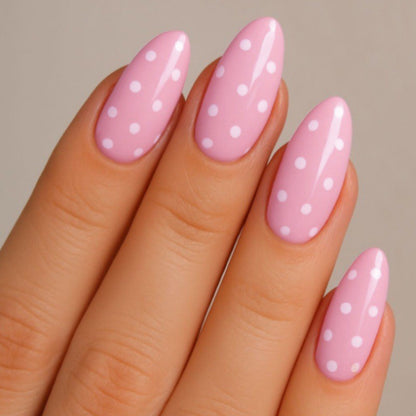 Polka Dot Stiletto Press-On Nägel Brehn