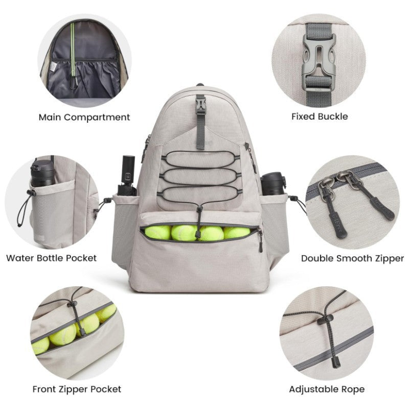 Sportlicher Tennis-Rucksack mit Schuhfach Brehn