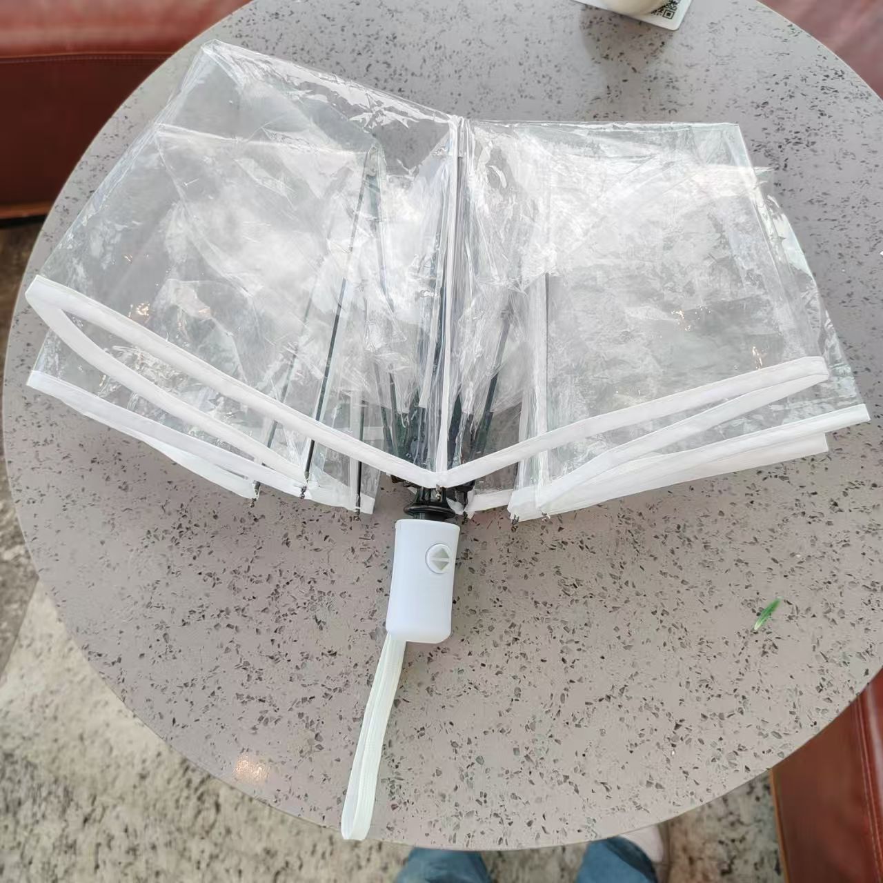 Damen Transparenter Regen-Schirm Brehn