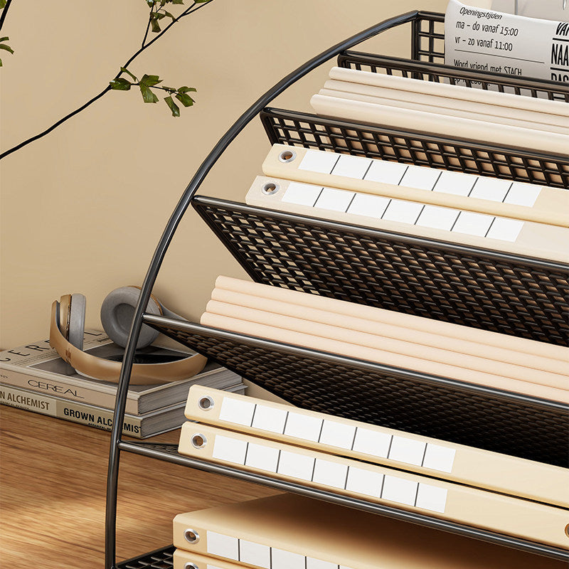 Multi-Ebenen Winkel-Mesh-Schreibtisch Datei- und Ordner-Organizer