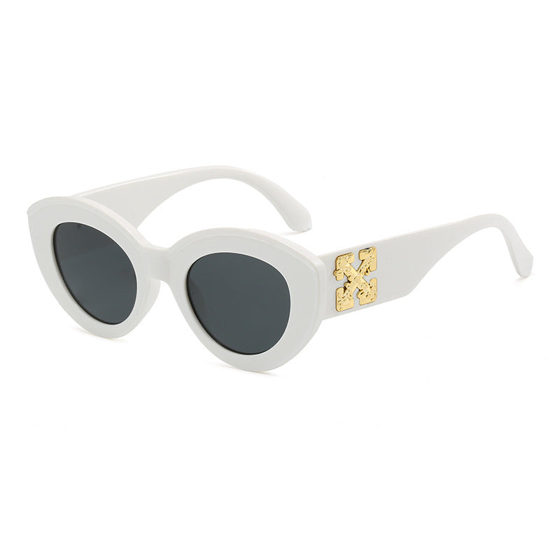 Damen Cat-Eye Sonnenbrille mit luxuriösen Akzenten und robustem Kunststoffrahmen Brehn