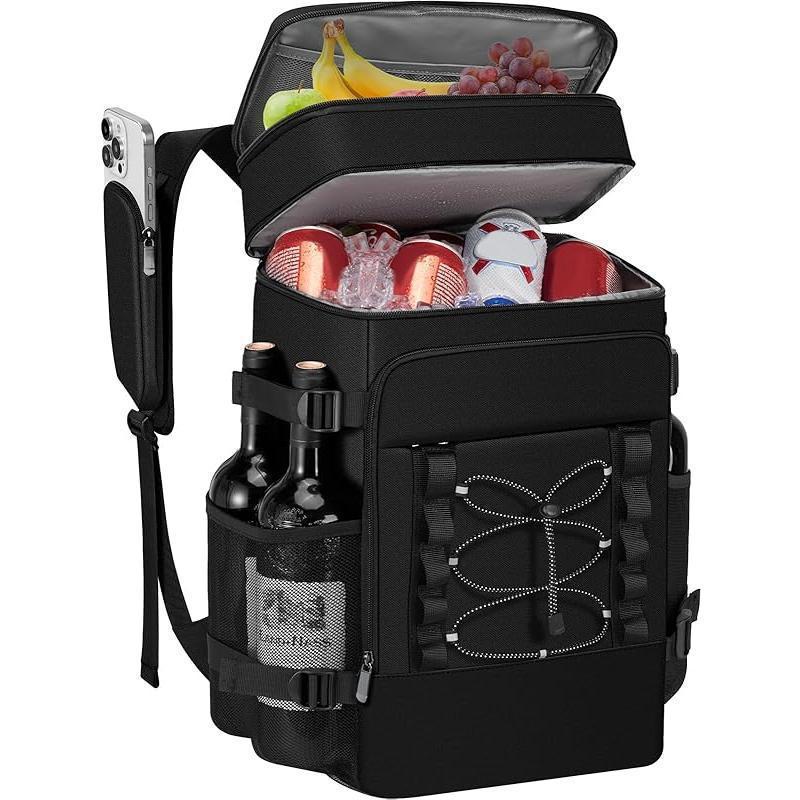 Unisex nan isolierter Kühlrucksack mit Flaschenhalter, Organizerfach und gepolstertem Tragekomfort Brehn