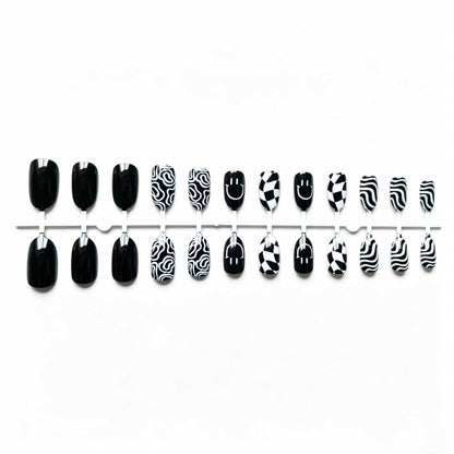 Kreatives Abstraktes Nageldesign-Set