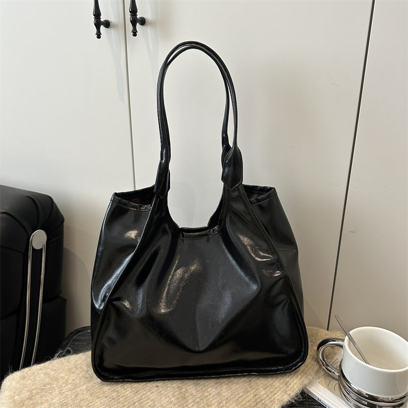 Klassische weiche Leder Schultertasche