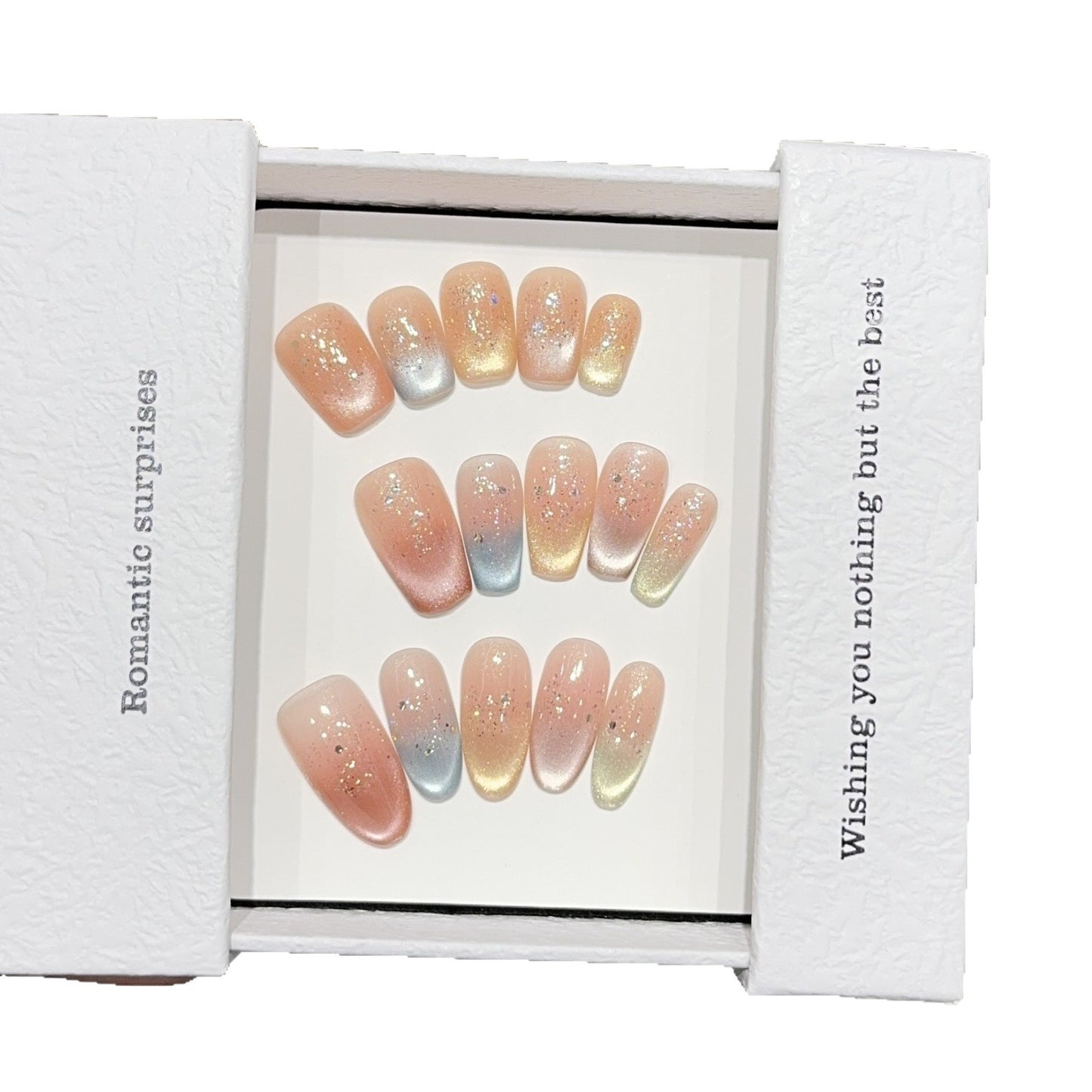 Elegante Kunstnagelspitzen mit Ombre-Effekt Brehn