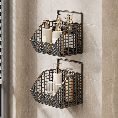 Wandmontierter Dual-Tier Gitter-Mesh Badezimmer Duschcaddy mit abtropfbaren Körben