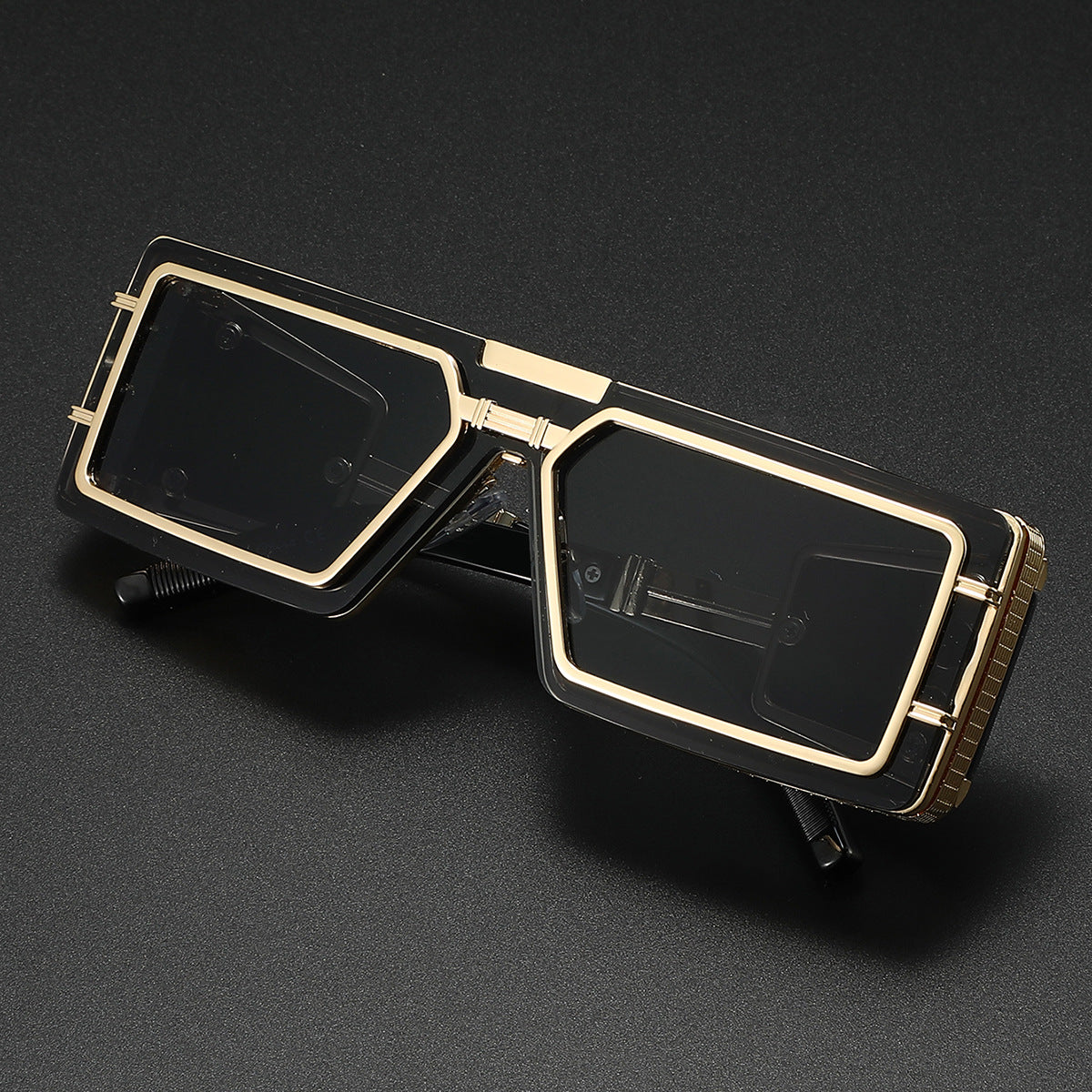 Damen Modische Designer-Sonnenbrille mit großzügigem Rahmen und stilvollem Akzent Brehn