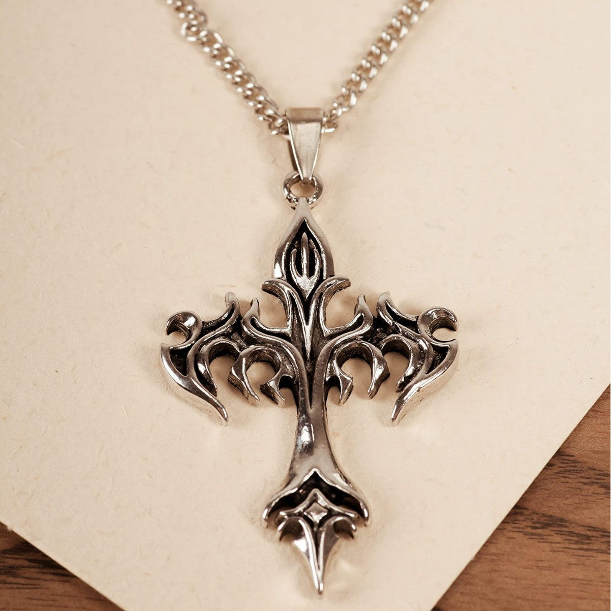 Schichtenkette Kreuz Anhänger Necklace Brehn