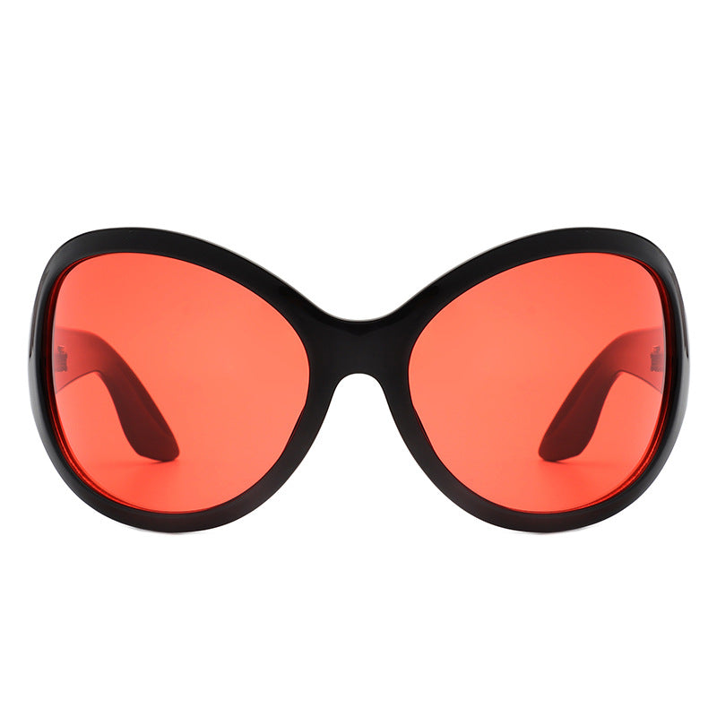 Damen Sonnenbrille im stilvollen Schmetterlingsdesign mit UV-Schutz und breitem Rahmen Brehn