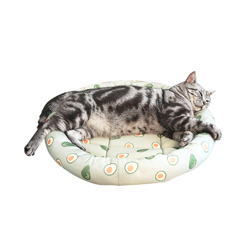 Avocado-Themen Katzenbett