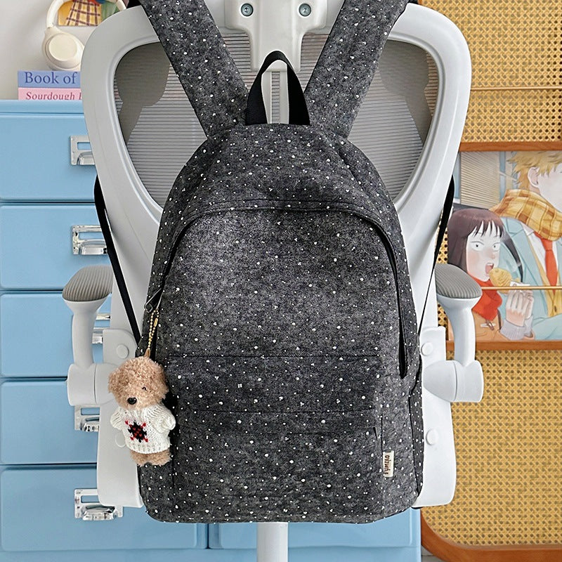 Lässiger leichter Rucksack mit gepunktetem Design Brehn