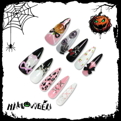 Glamouröse Kunstnägel mit exklusiven Halloween-Motiven Brehn