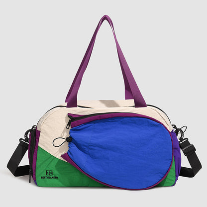 Vielseitige Color Block Gym Duffle Bag Brehn