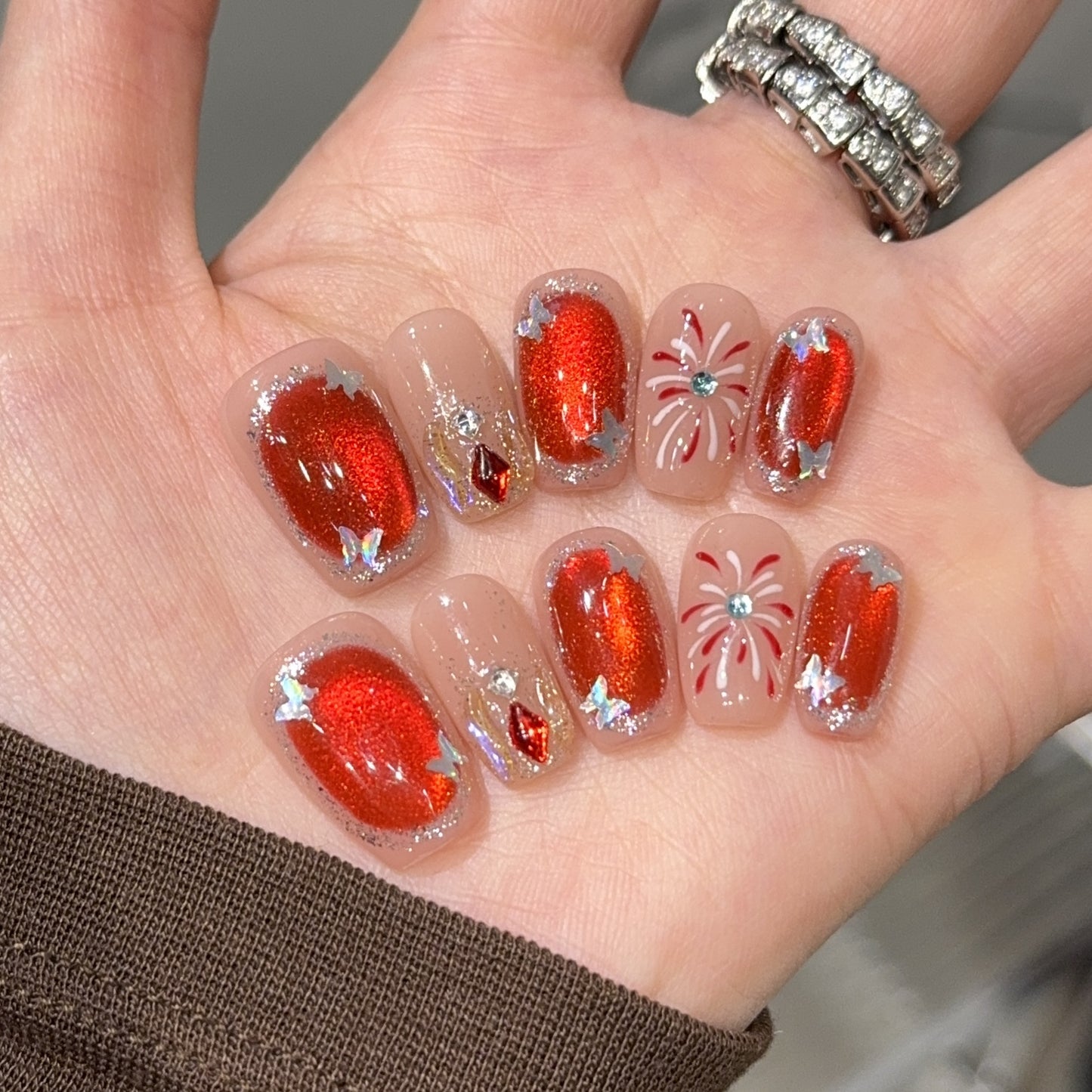 Glitzernde Kunstnägel Brehn