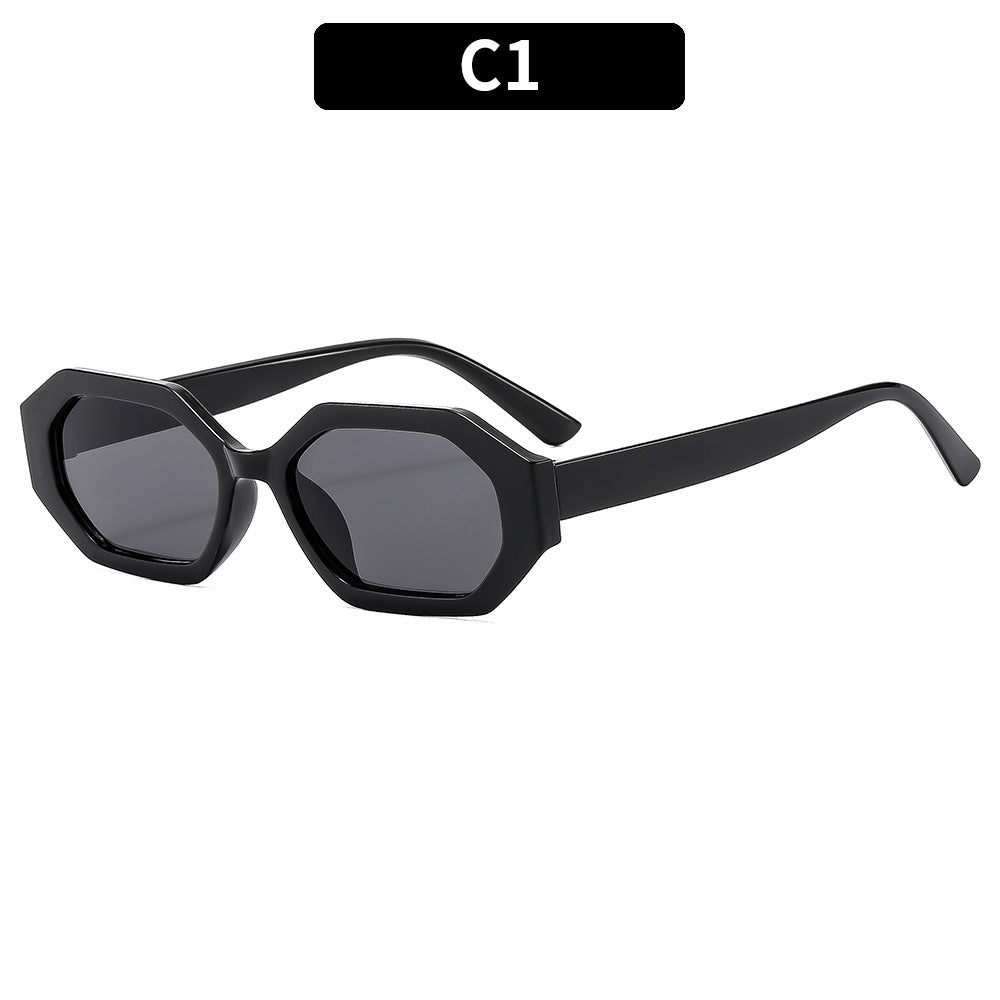 Elegante Übergroße Geometrische Sonnenbrille