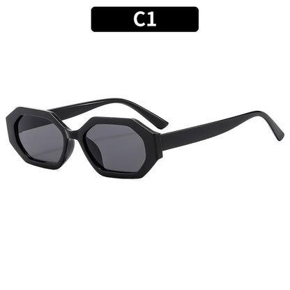 Elegante Übergroße Geometrische Sonnenbrille