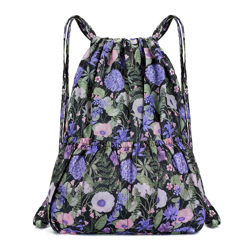 Blumenmuster Zugbeutel Rucksack Brehn