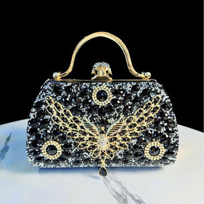 Prunkvoller mit Juwelen besetzter Abend-Clutch