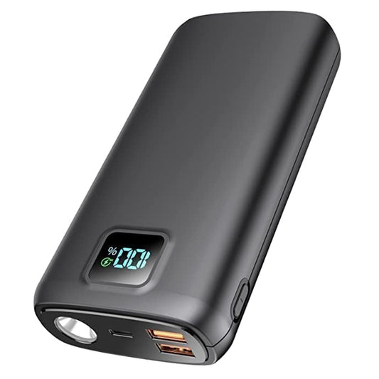 Tragbare Powerbank mit Digitalem LED-Display und Taschenlampenfunktion Brehn