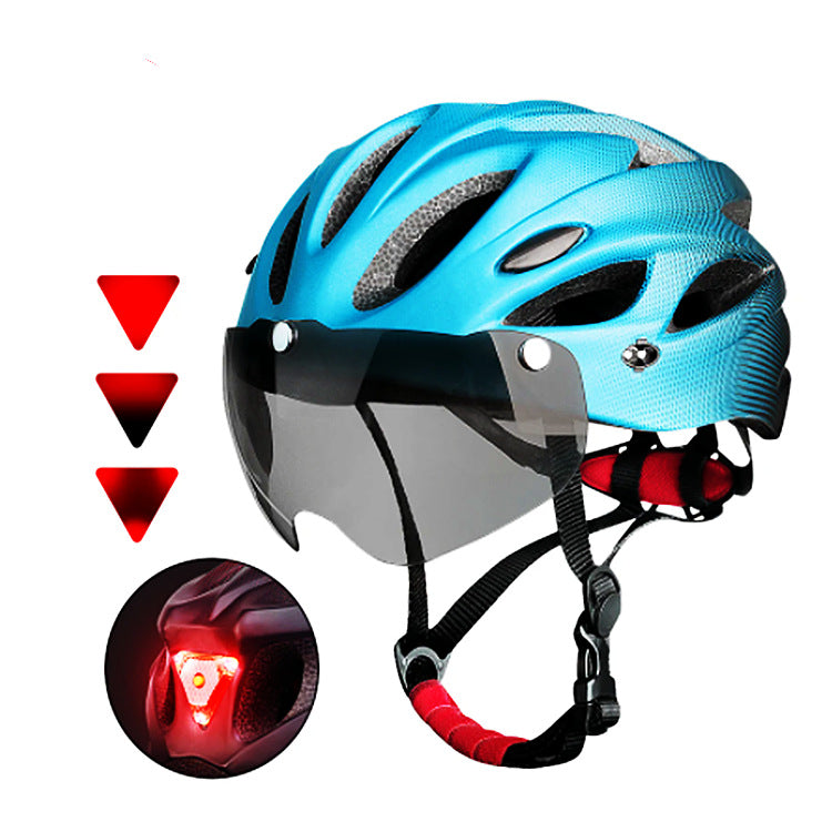 Fahrrad-Sicherheitshelm mit integrierten LED-Lichtern Brehn